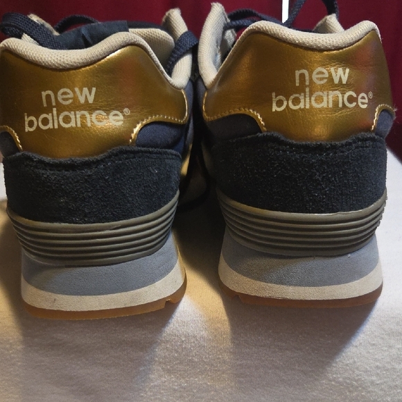 New Balance Men's Blue and White Sneakers - Picture 4 of 8